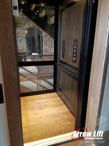 Home Elevator with custom panels and Glass - Arrow Lift 2020