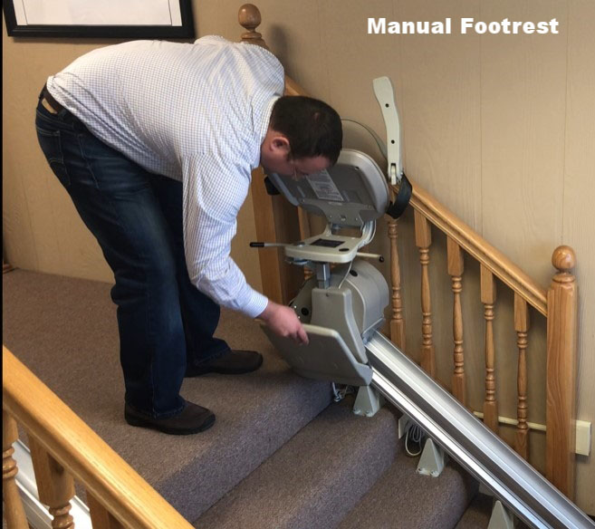 Stair Lift - Manual Footrest