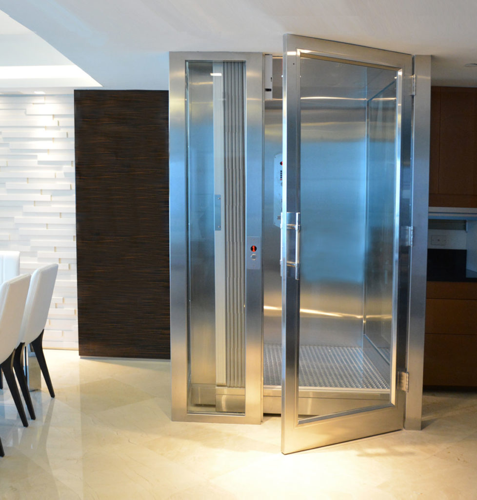 modern stainless steel home elevator arrow lift | elevator installation process
