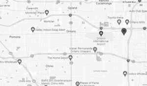 Map showing Arrow Lift's Ontario showroom location.