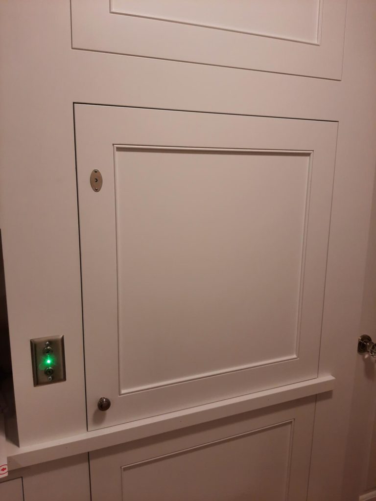Residential Dumbwaiter with door closed. | Arrow Lift