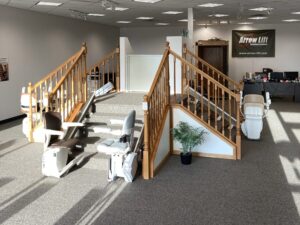 stair lift models available to test at our showroom