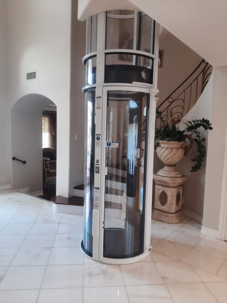 Pneumatic Vacuum Elevator in a home