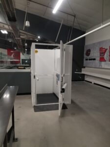 Commercial Wheelchair Lift in a sports arena