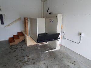 Wheelchair Lift in a residential garage